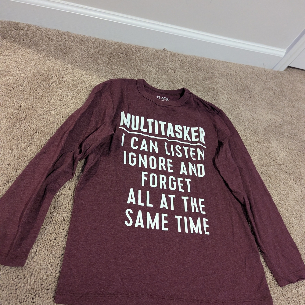 Childrens Place Burgundy Crew Neck Tee